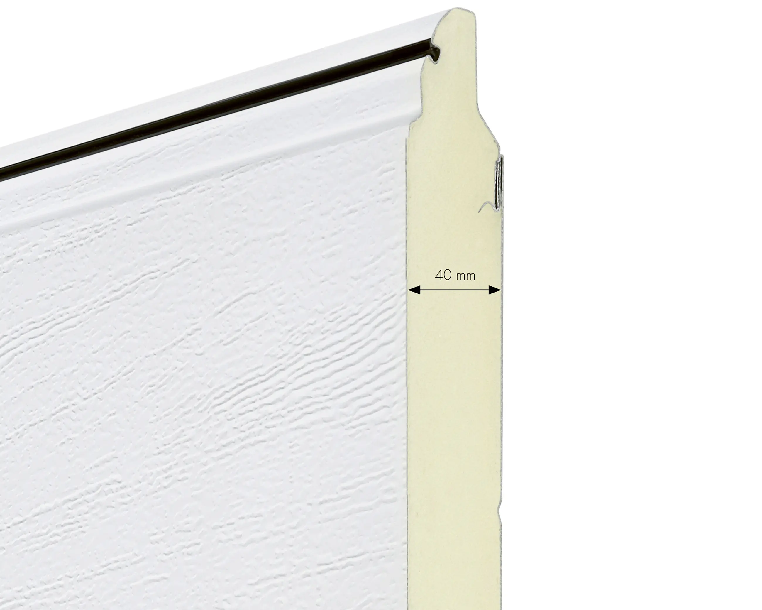 IsoMatic Garagen-Sektionaltor 250 x 212,5 cm reinweiss Inkl. Torantrieb