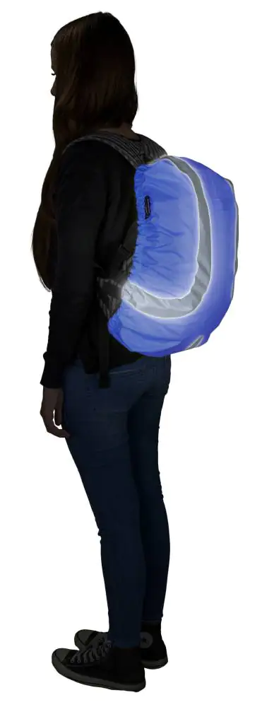 Walser Reflektierende Rucksackhülle wasserbeständig blau 45L Walser Reflektierende Rucksackhülle wasserbeständig blau 45L
