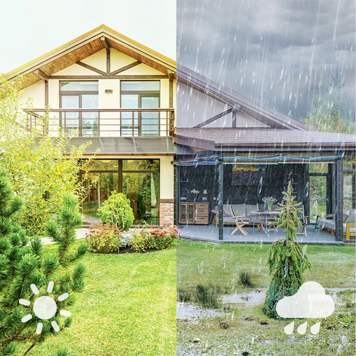 Philips LED Solar-Wandstrahler Nysil schwarz 29,3 x 16,8 cm mit Bewegungsmelder