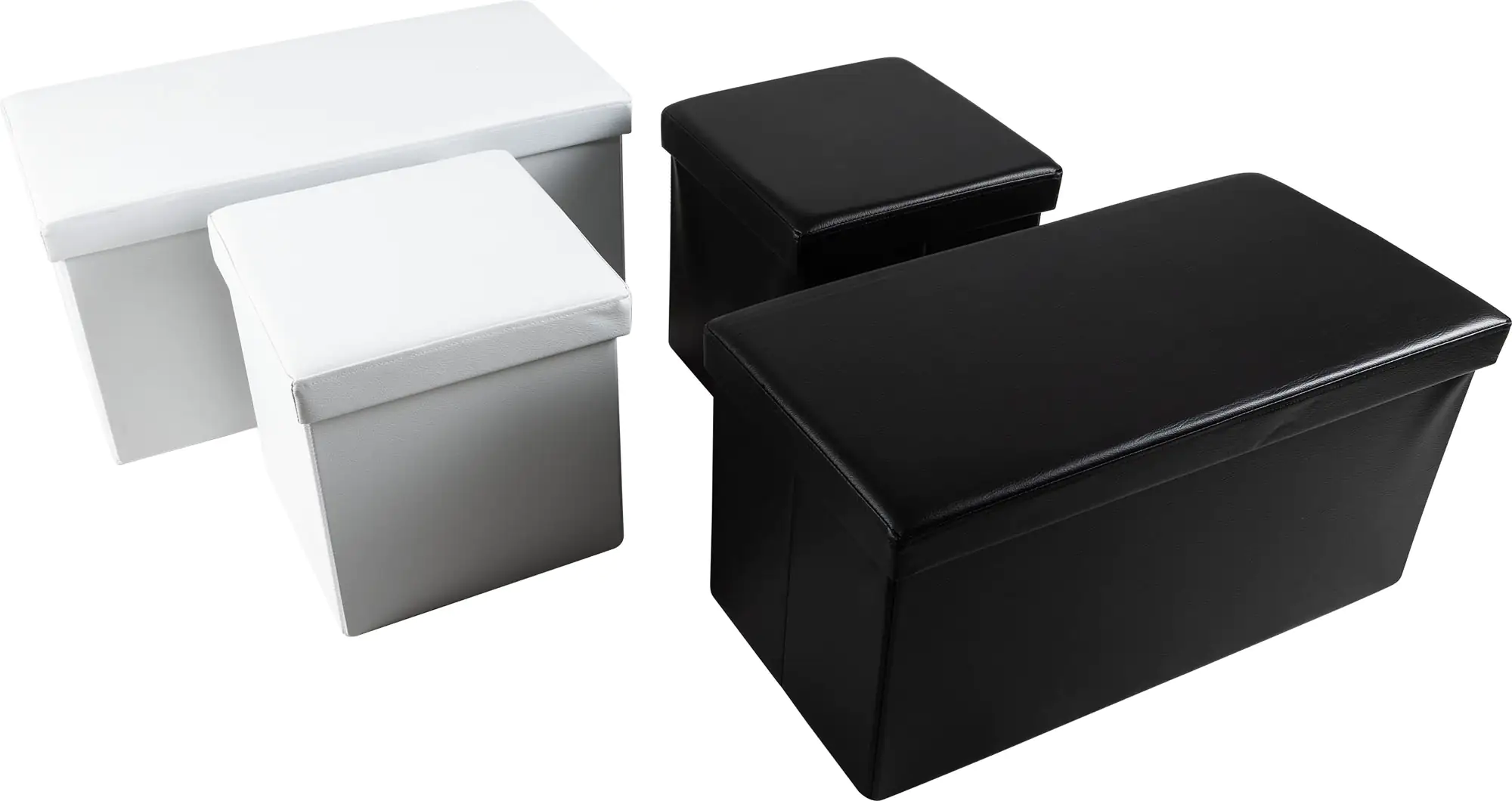 TrendLine Sitzbank weiß 76 x 38 x 38 cm (L x B x H)