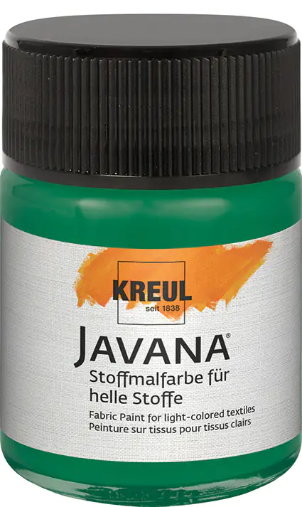 Kreul Javana Stoffmalfarbe für helle Stoffe Dunkelgrün 50 ml Kreul Javana Stoffmalfarbe für helle Stoffe Dunkelgrün 50 ml