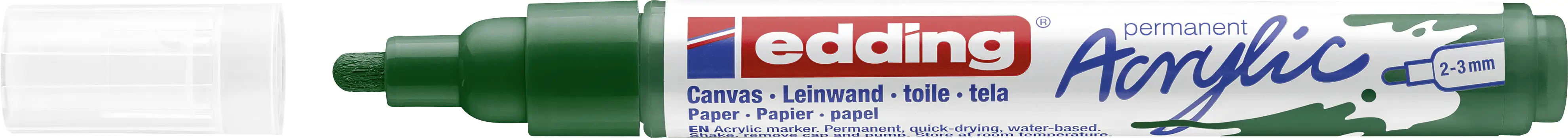edding 5100 Acrylmarker medium moosgrün  2 - 3 mm