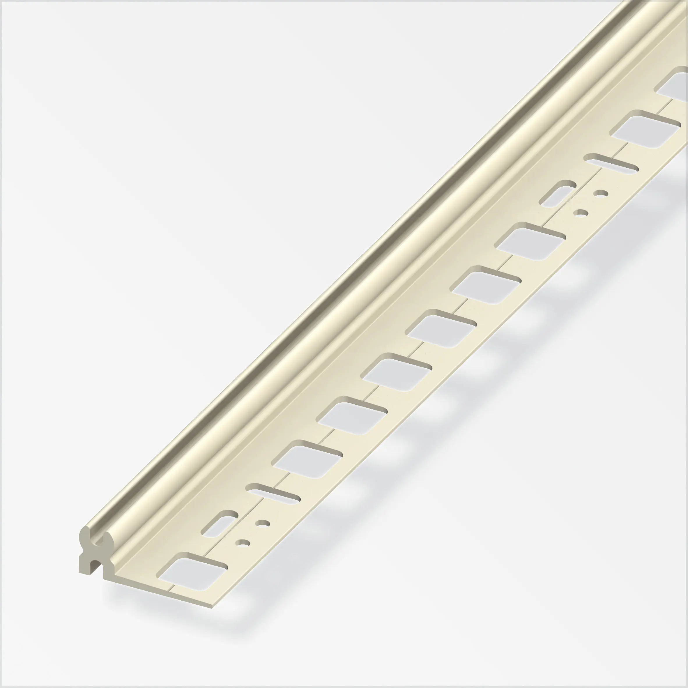 alfer Träger-Profil 1 m, 11 x 30 mm PVC (Kunststoff) glatt elfenbein
