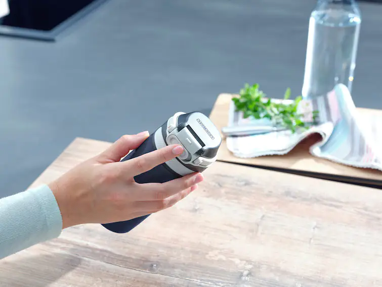 Leifheit Thermobecher Flip 350 ml dunkelblau