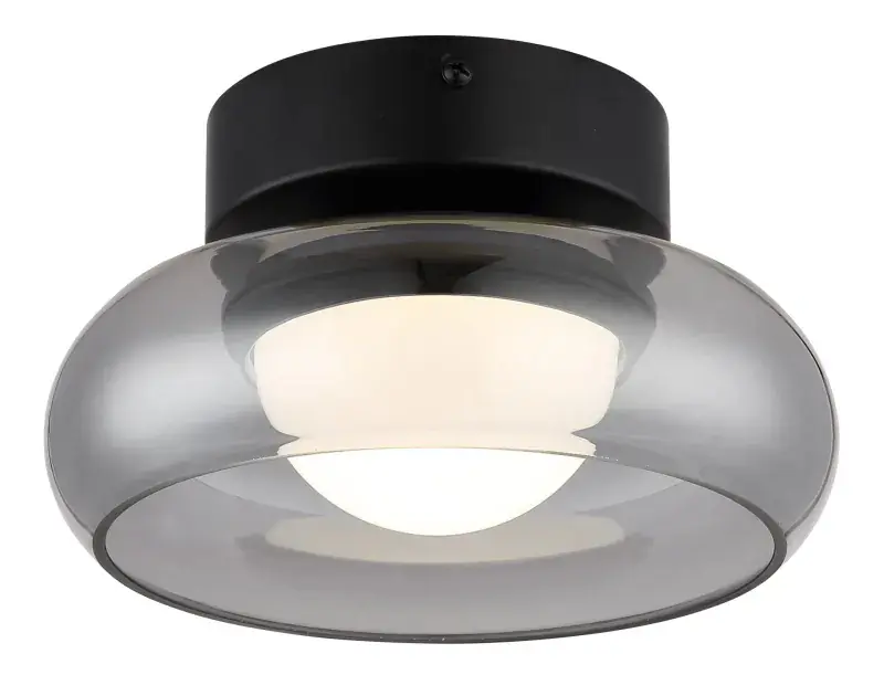 Globo Deckenleuchte Carlene 20 x 10 cm Ø x H schwarz matt