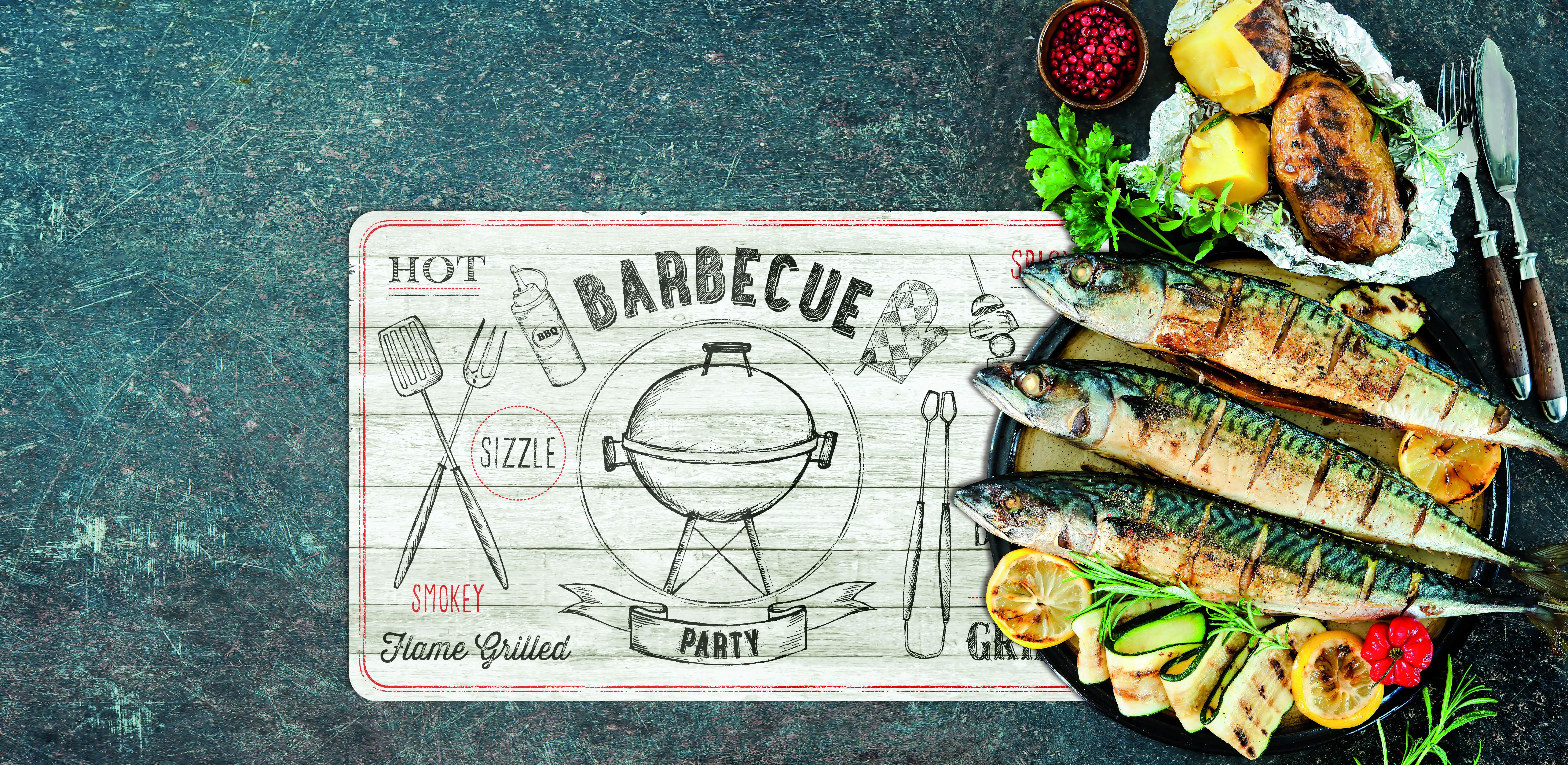 d-c-table® Tischset Rio Barbecue 44 x 29 cm, offwhite