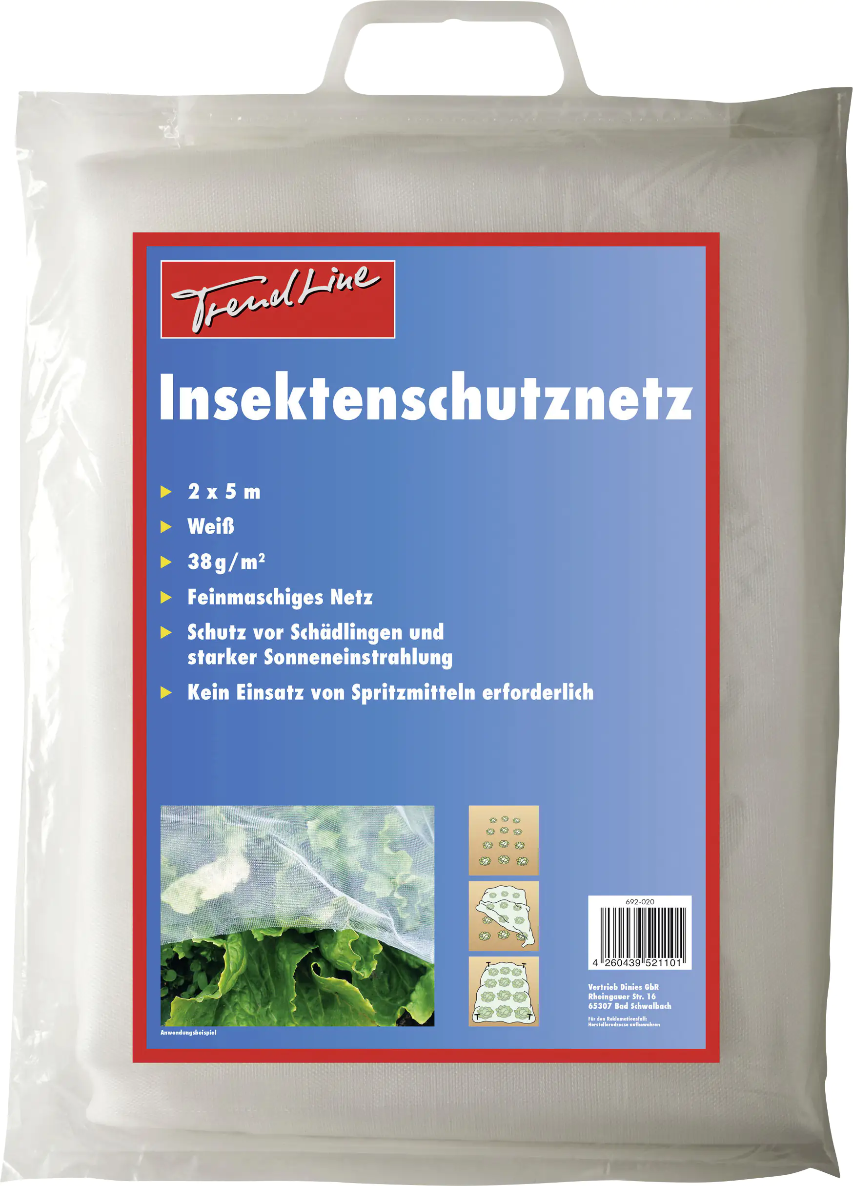 TrendLine Insektenschutznetz 2 x 5 m