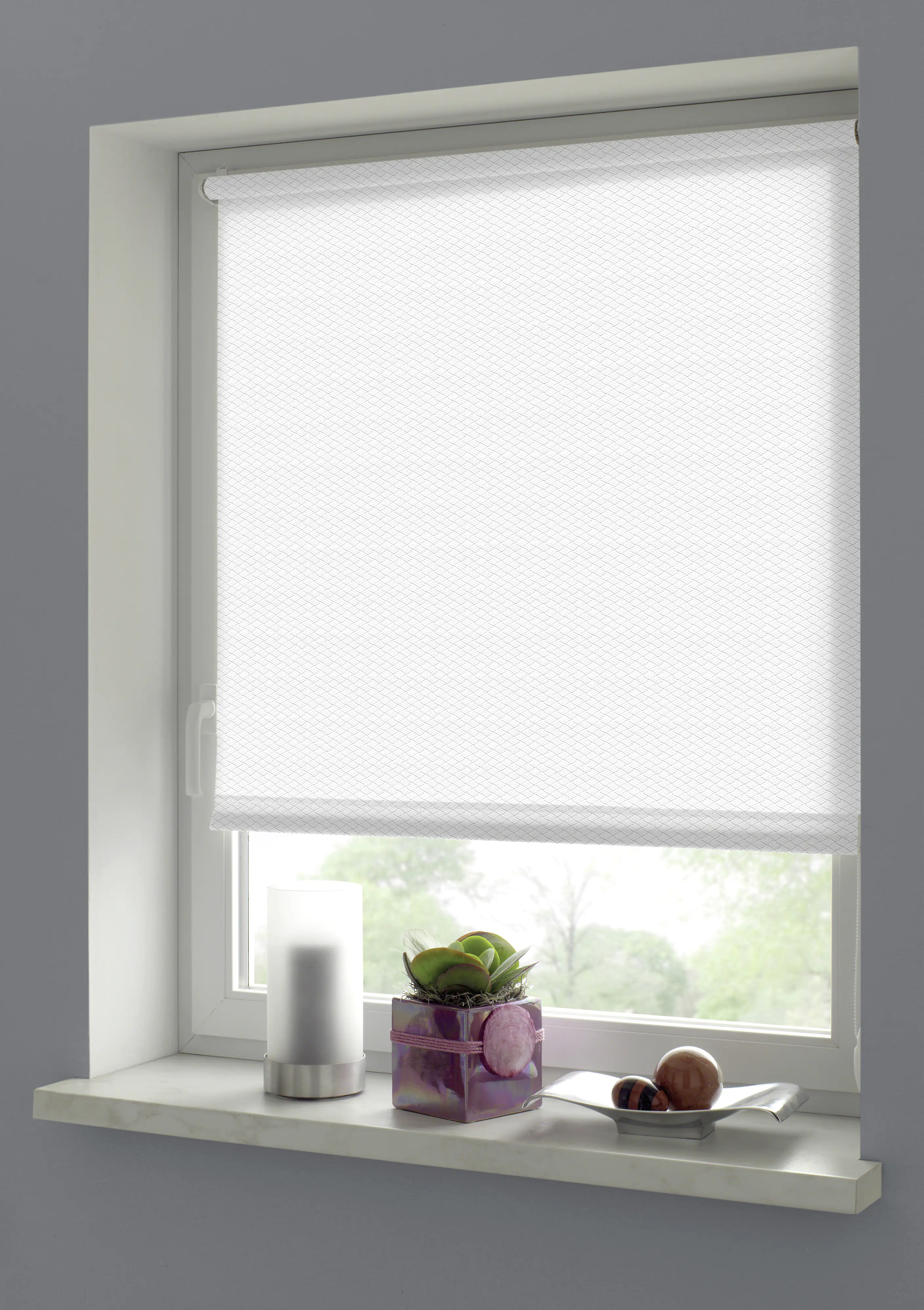 Gardinia EasyFix Rollo weiß 60 x 160 cm Shaun