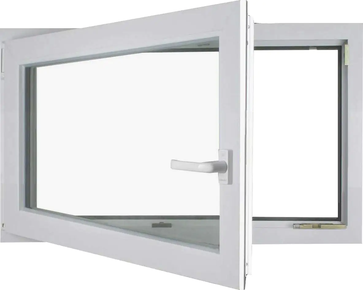 Meeth Kellerfenster 90 x 40 cm DIN links 1 Flügelig Dreh-Kipp weiß