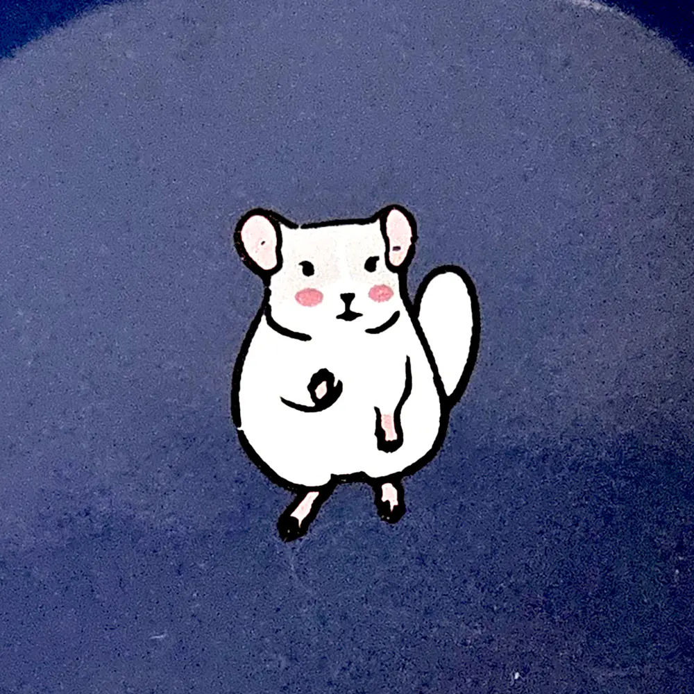 Nobby Nager Napf Keramik Maus Ø 7,5 cm blau