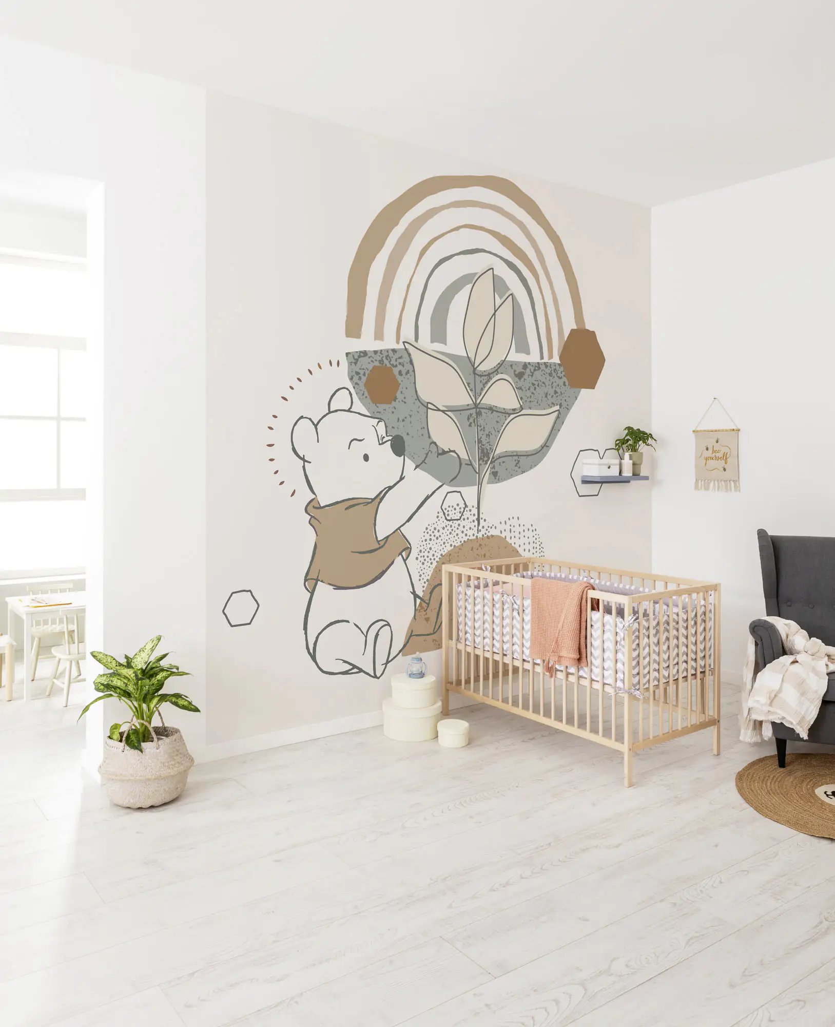 Komar Vlies Fototapete Winnie Pooh Grow 300 x 280 cm 