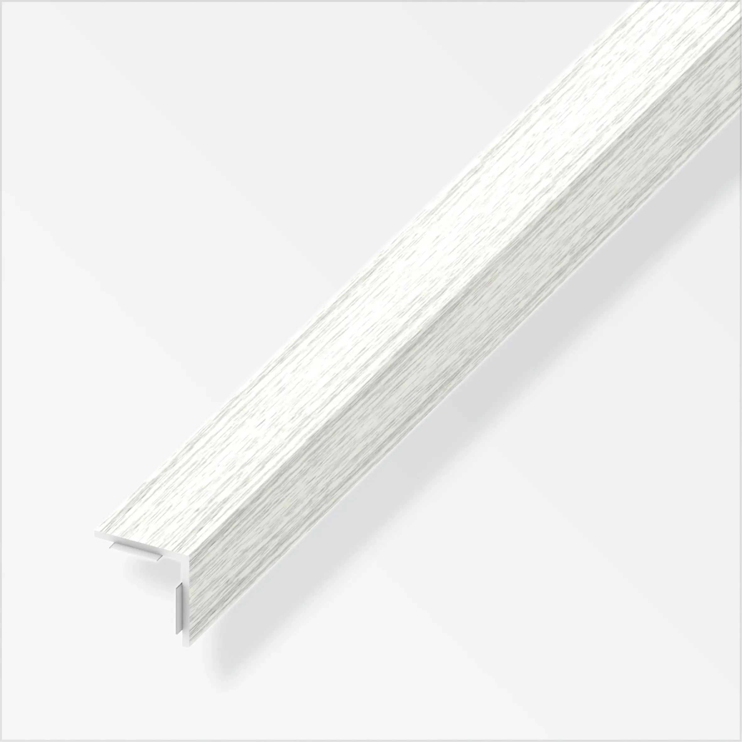 alfer Winkel 2.5 m, 30 x 30 mm PVC (Kunststoff) glatt woodweiss