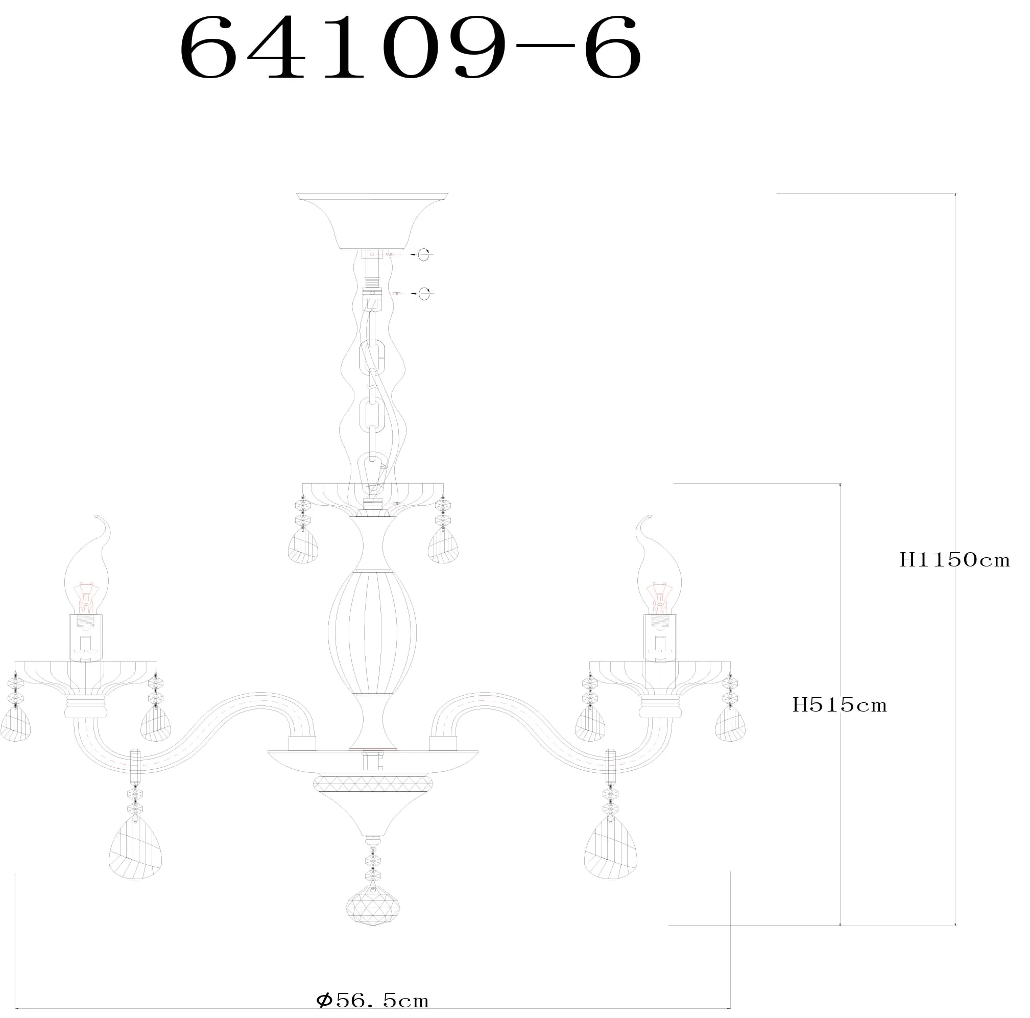 Globo Kronleuchter Melissa