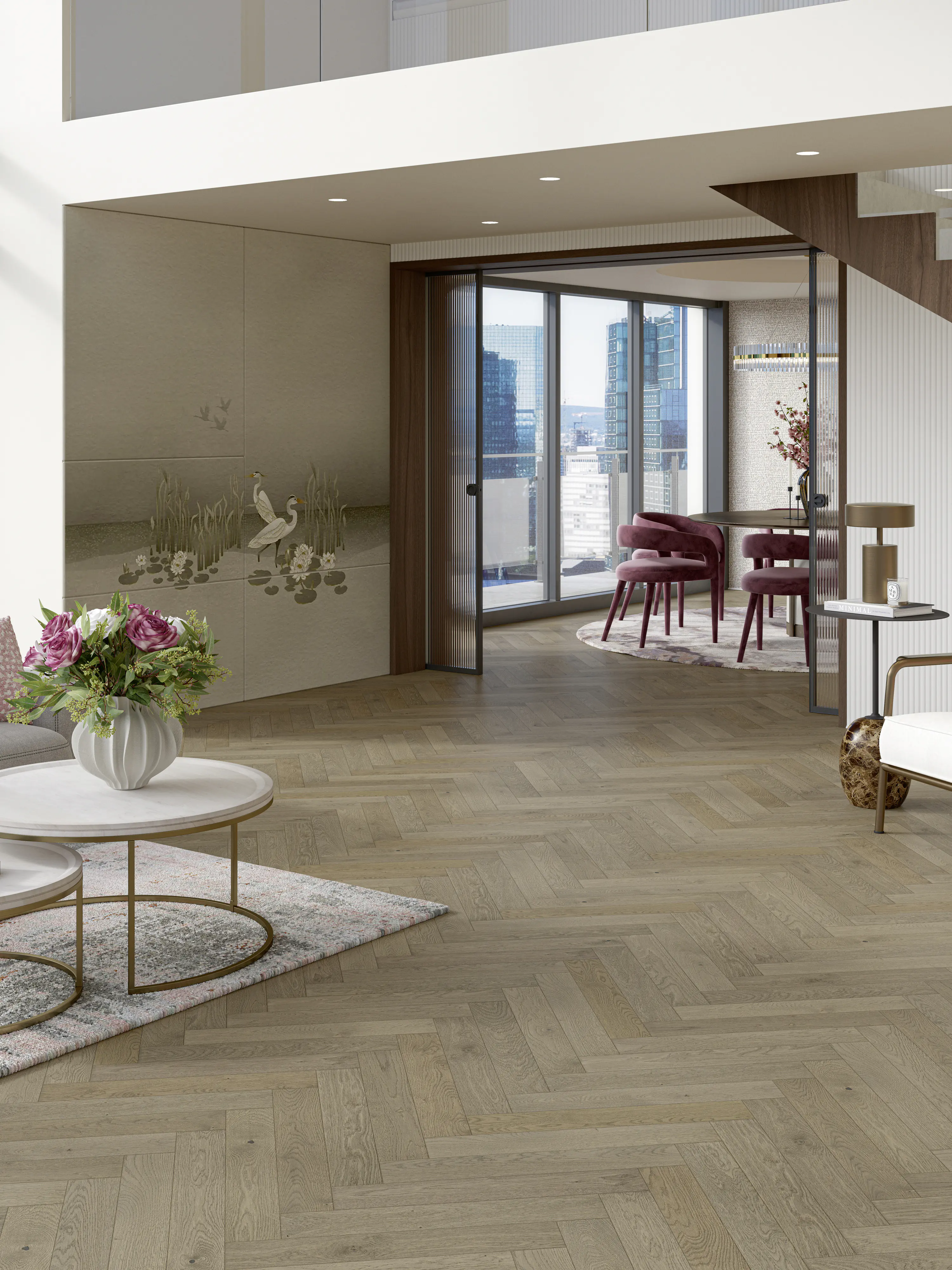 Parador Parkett Trendtime 3 Living Plus Eiche Chalet grau lackversiegelt extramatt