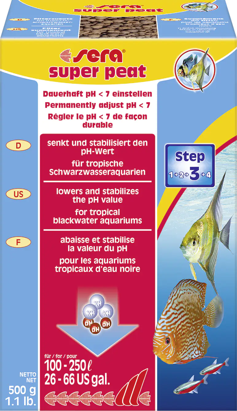 Sera Auqariumzubehör Filtermedium super peat 500 g