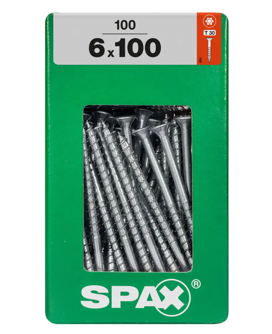 Spax Universalschrauben 6.0 x 100 mm TX 30 - 100 Stk. Spax Universalschrauben 6.0 x 100 mm TX 30 - 100 Stk.