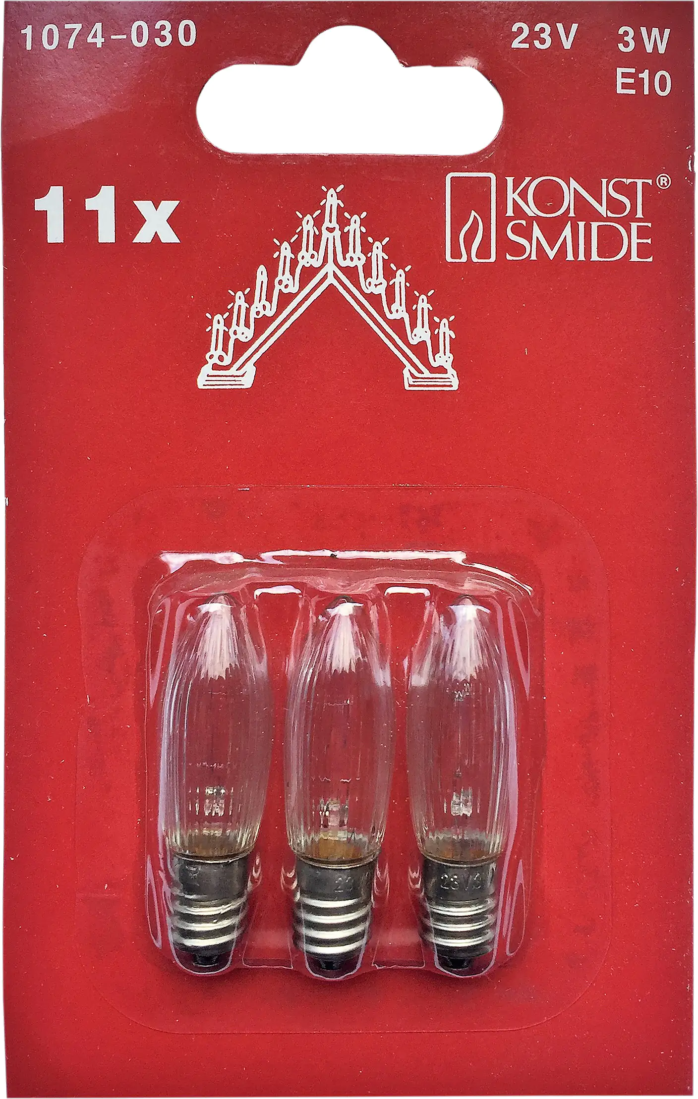 Konstsmide Ersatzbirne klar 23 V 3 W 3 Stück Konstsmide Ersatzbirne klar 23 V 3 W 3 Stück