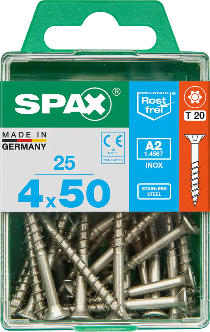 Spax Universalschrauben 4.0 x 50 mm TX 20 - 25 Stk.