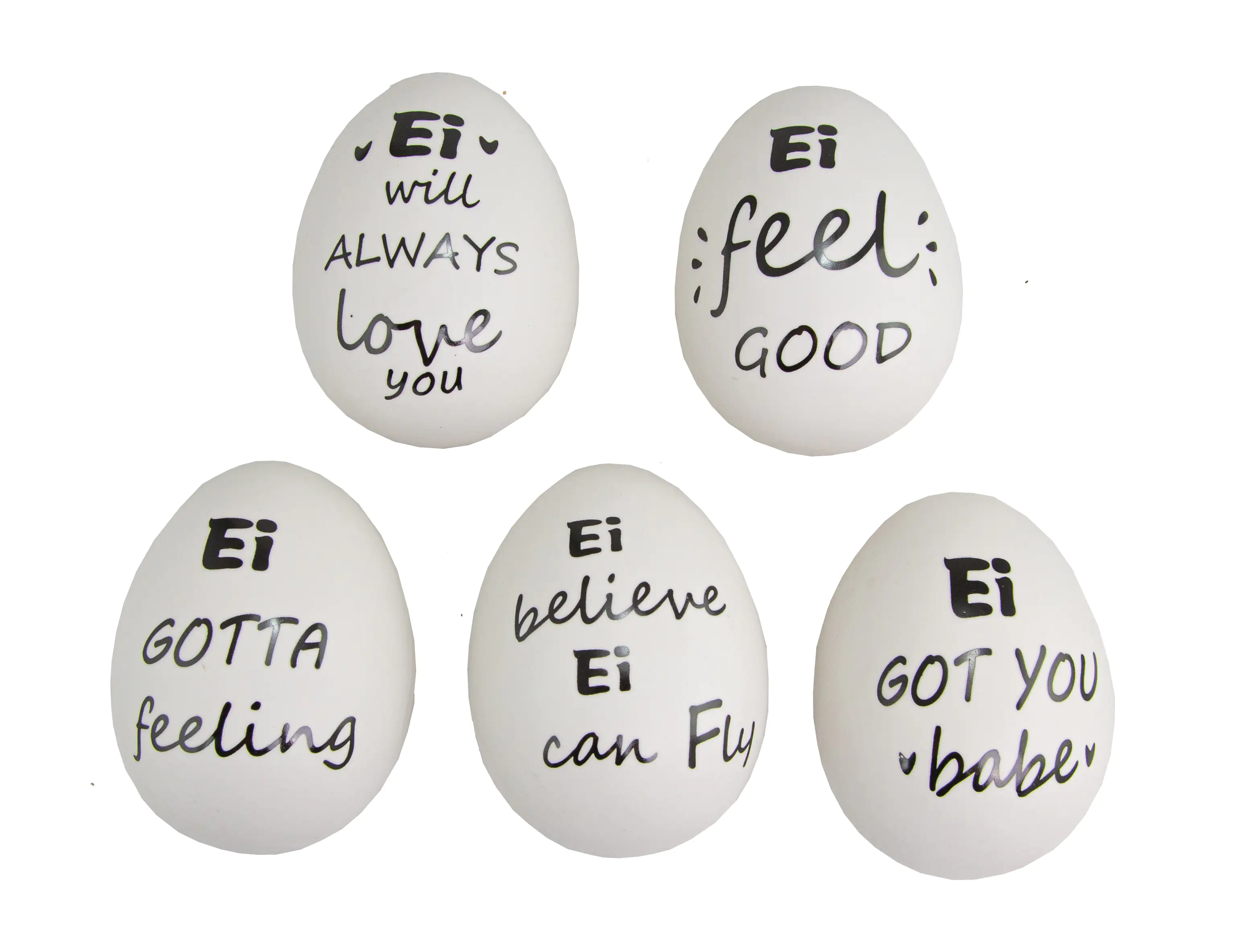 4004942076648 Riffelmacher Ei mit Schrift 5 Motive 9 x 7 x 6,5 cm