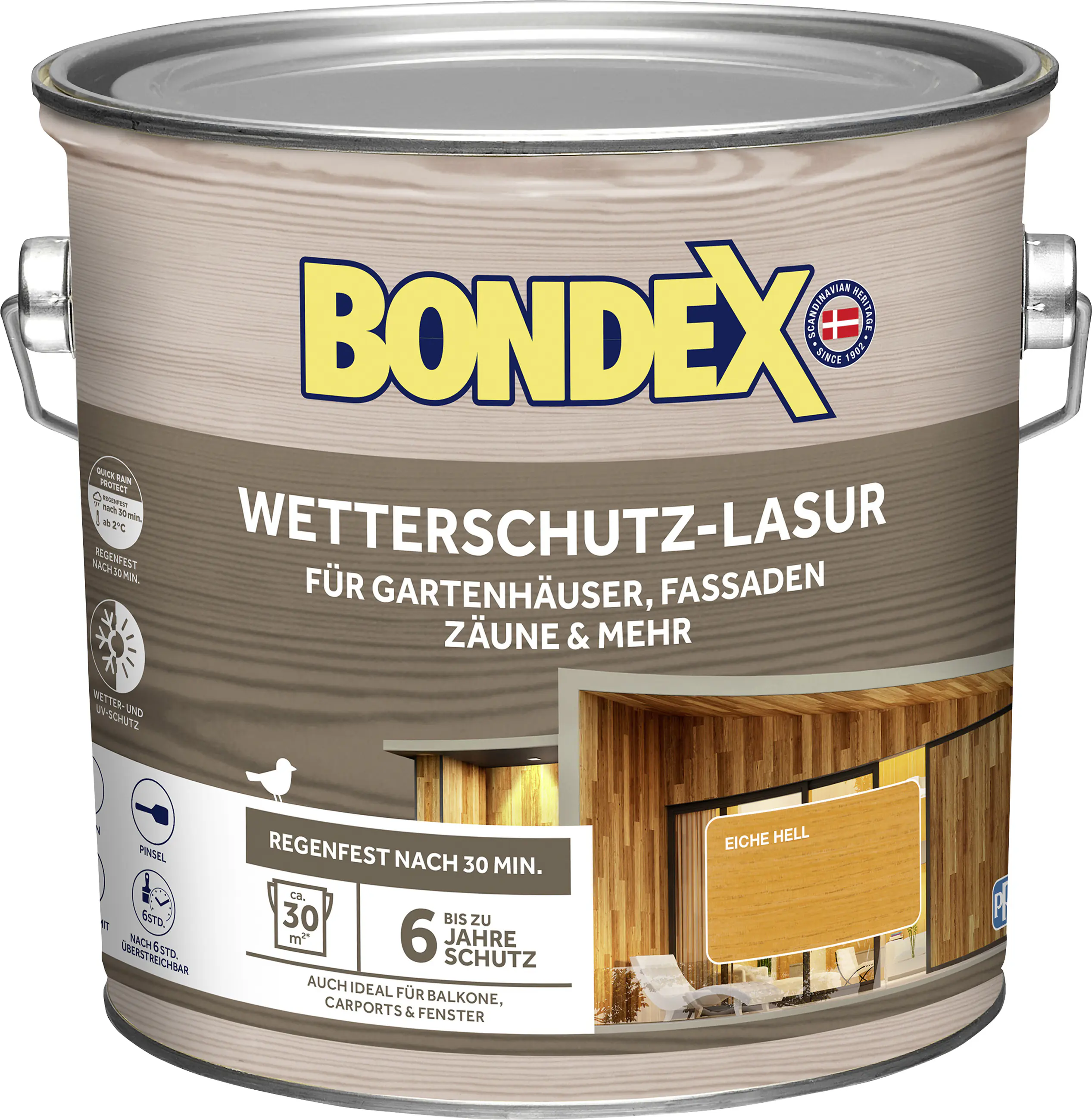 Bondex Wetterschutzlasur 2,5 L eiche hell 