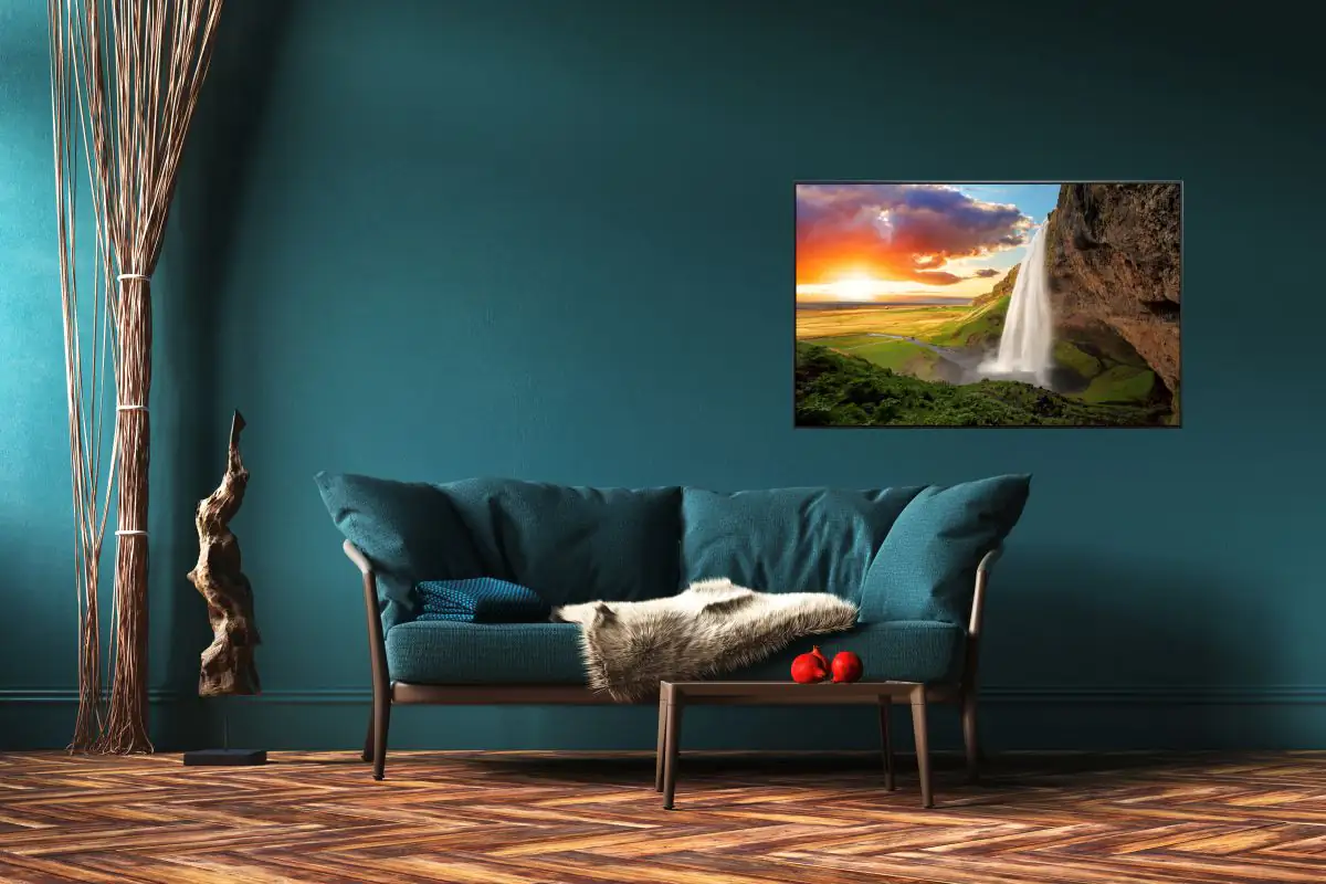 papermoon Infrarotheizkörper EcoHeat 60x120 cm 1000 Watt, Wasserfall Island