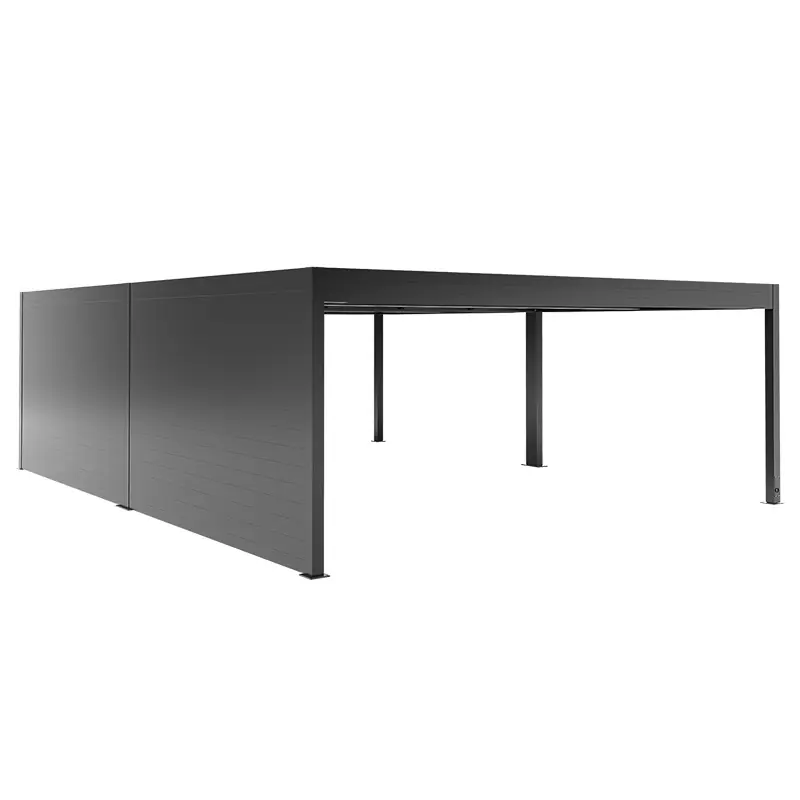 SunElements SunVaro Seitenwand für Carport 724 x 250 cm anthrazit-metallic