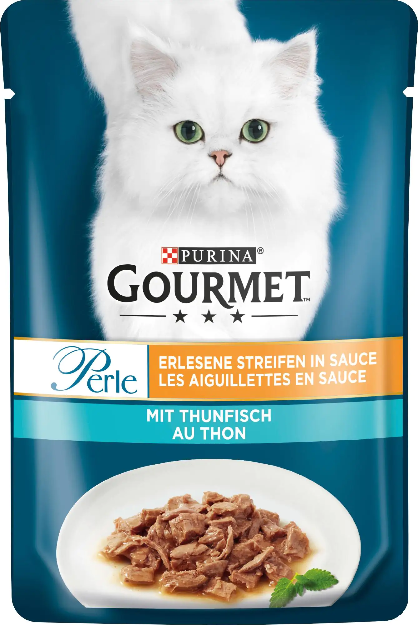 Gourmet Perle Erlesene Streifen mit Thunfisch 85 g Gourmet Perle Erlesene Streifen mit Thunfisch 85 g