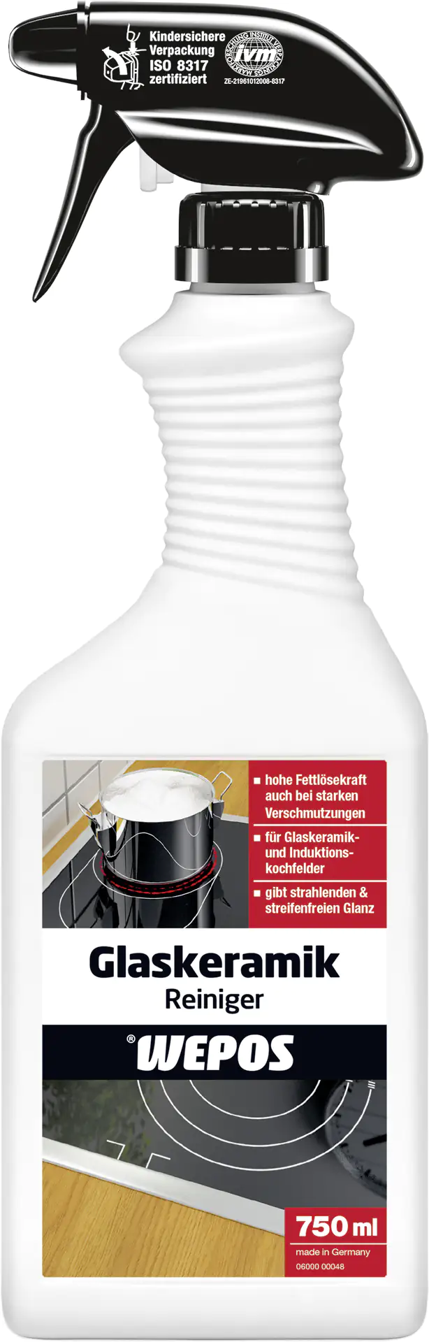 Wepos Glaskeramikreiniger 750 ml