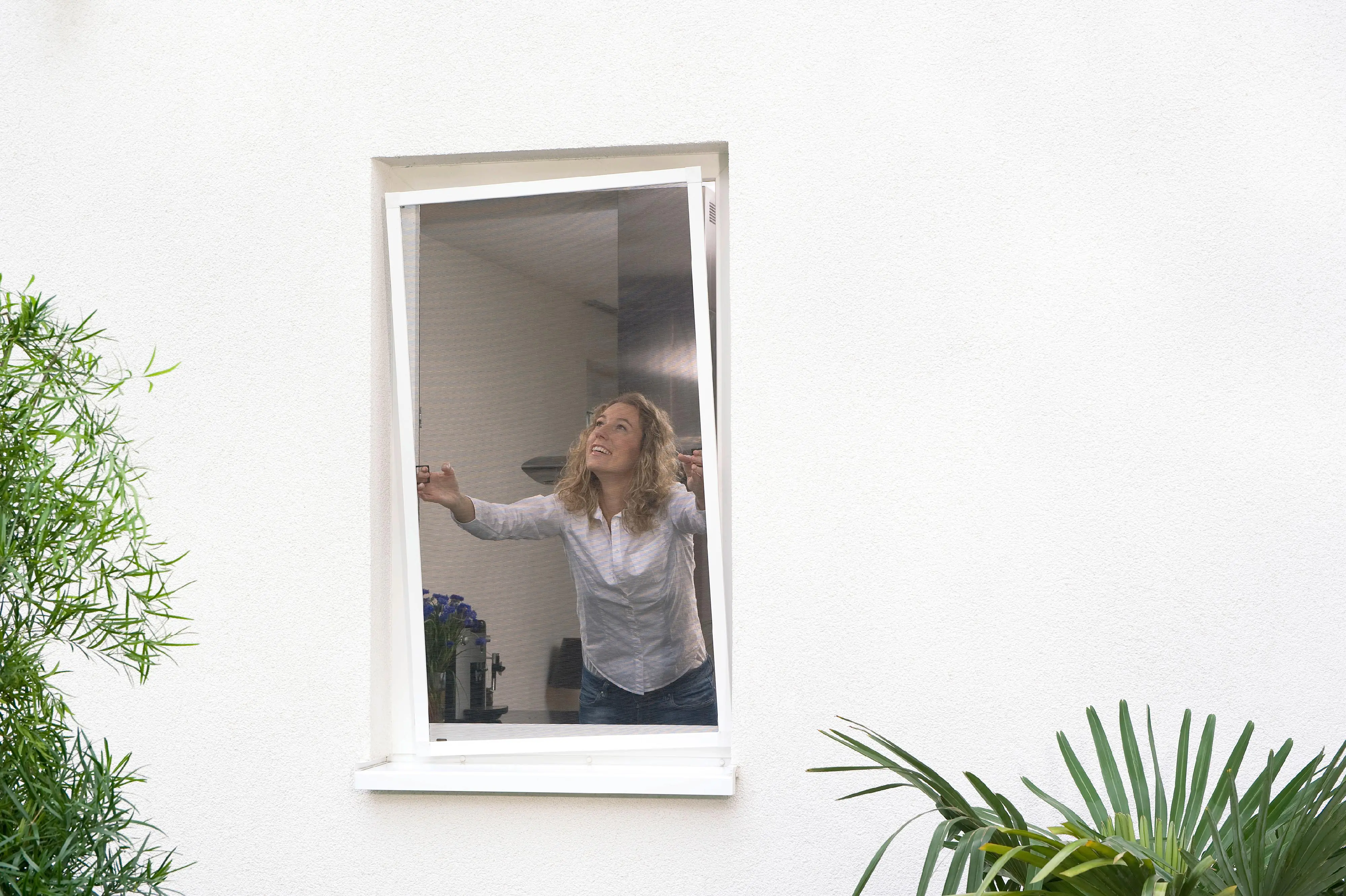 tesa Insektenschutz-Fenster COMFORT 100 x 120 cm weiß