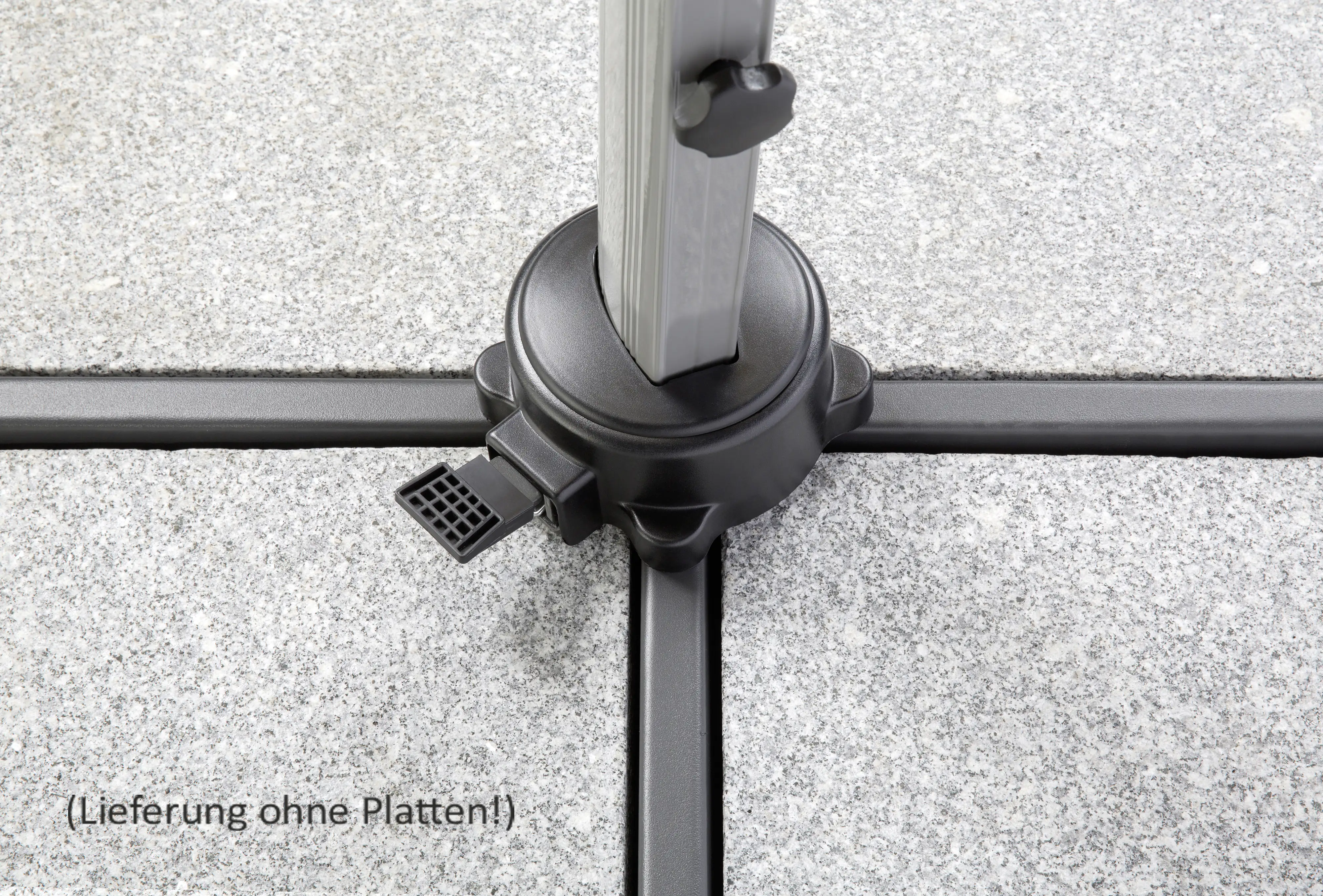 Schneider Ampelschirm Rhodos Rondo anthrazit, Ø 350 cm Schneider Ampelschirm Rhodos Rondo anthrazit, Ø 350 cm