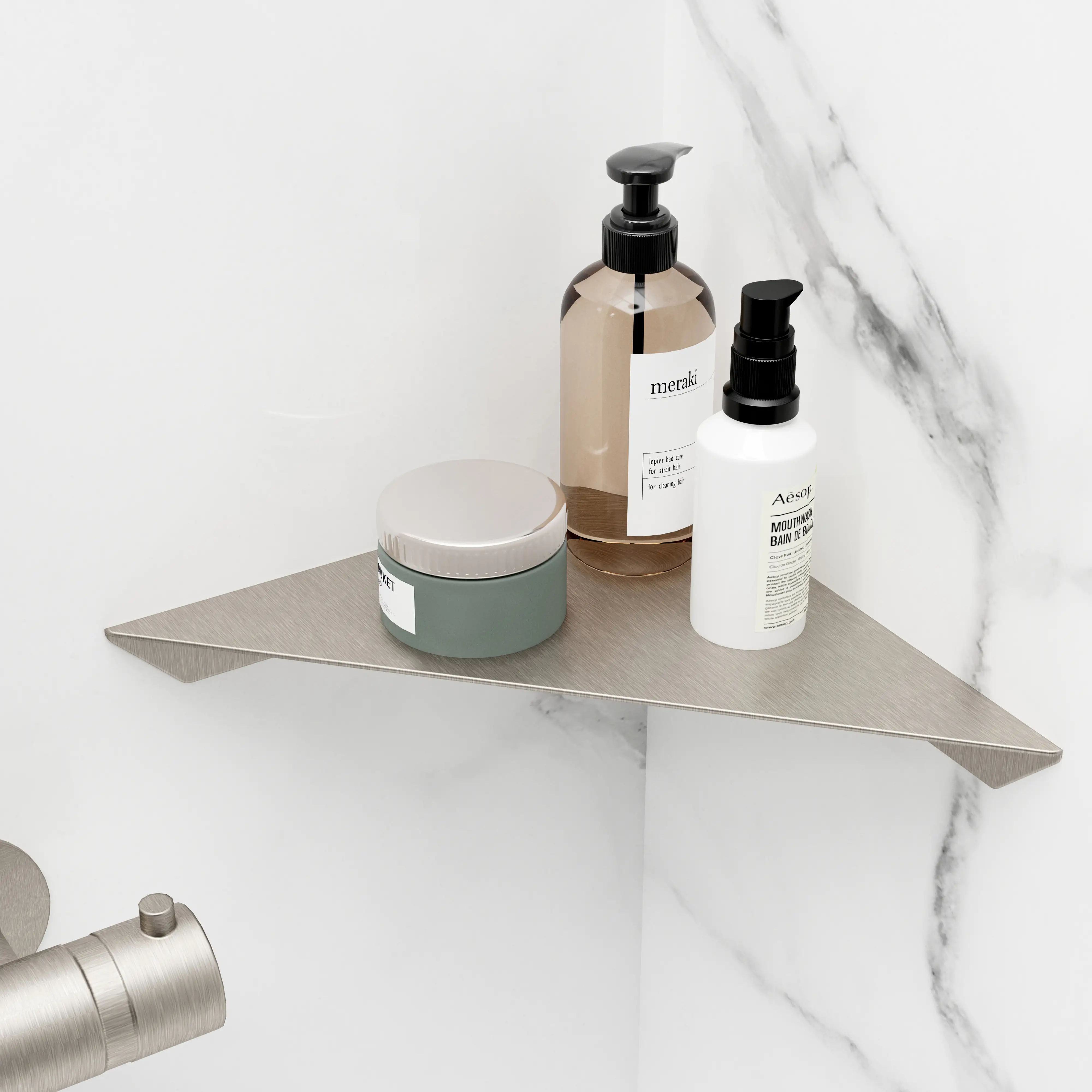 Schulte Duschablage über Eck zum Kleben