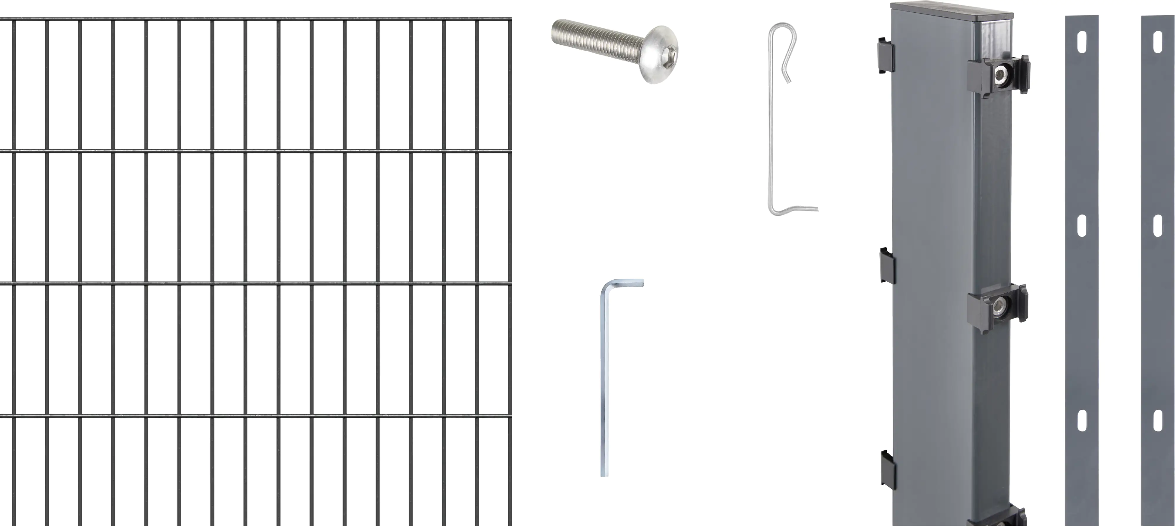 Alberts Gabionen Anbauset Step² 200 x 100 cm anthrazit zE