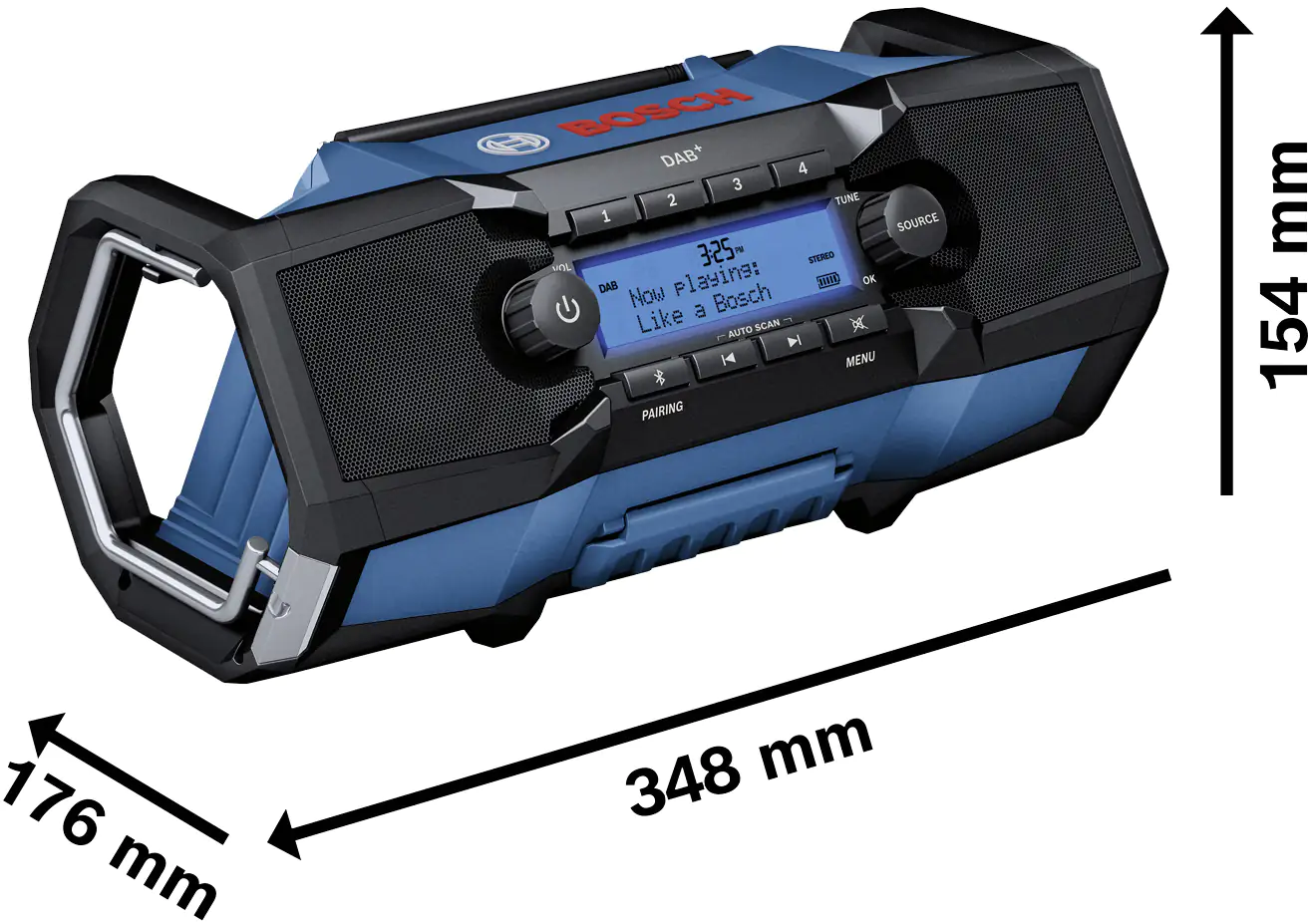 Bosch Professional Akku-Radio GPB 18V-2 SC DAB+ Solo