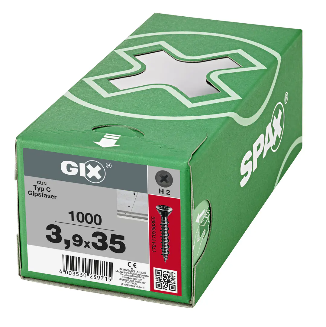 Spax Trockenbauschrauben 3.9 x 35 mm PH 2 Trompetenkopf - 1000 Stk.