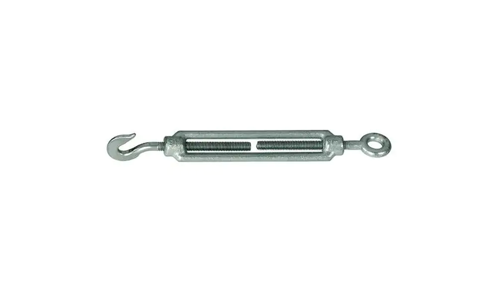 Alberts Spannschloss Ø 6 mm 15 cm mit Haken und Öse verzinkt Alberts Spannschloss Ø 6 mm 15 cm mit Haken und Öse verzinkt