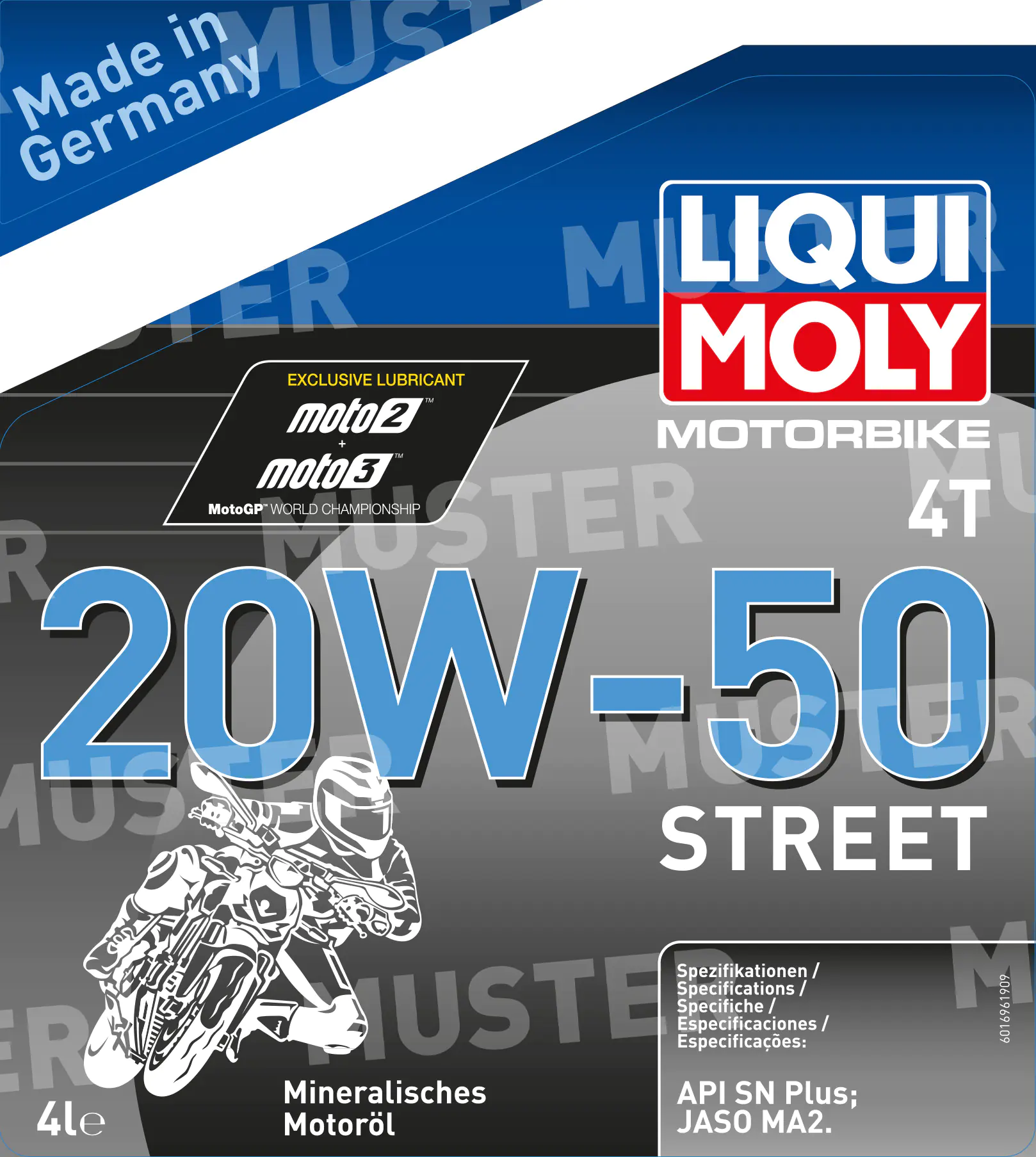 Liqui Moly 4-Takt Motoröl 4T 20W-50 Street 4 L