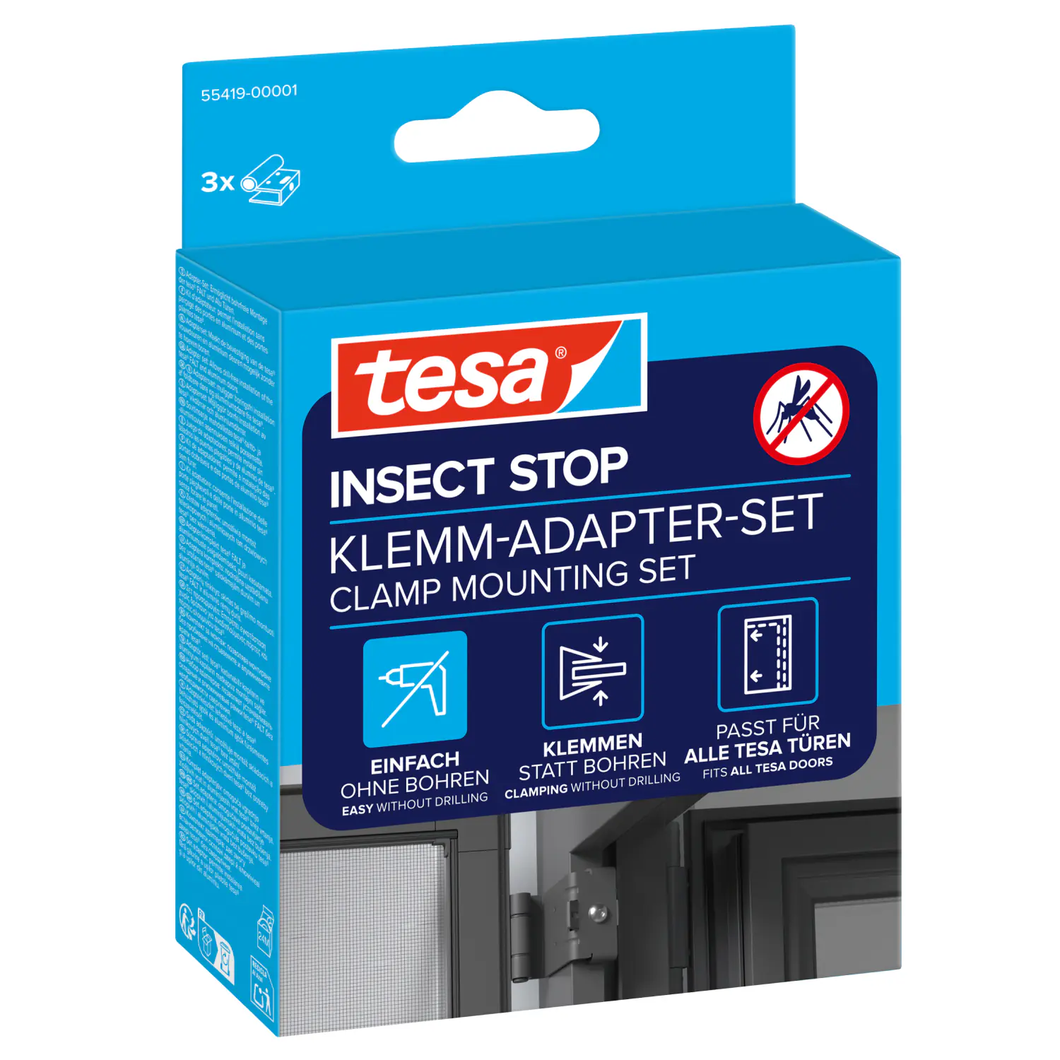 tesa Adapter FALT 35 x 43 x 48 mm anthrazit