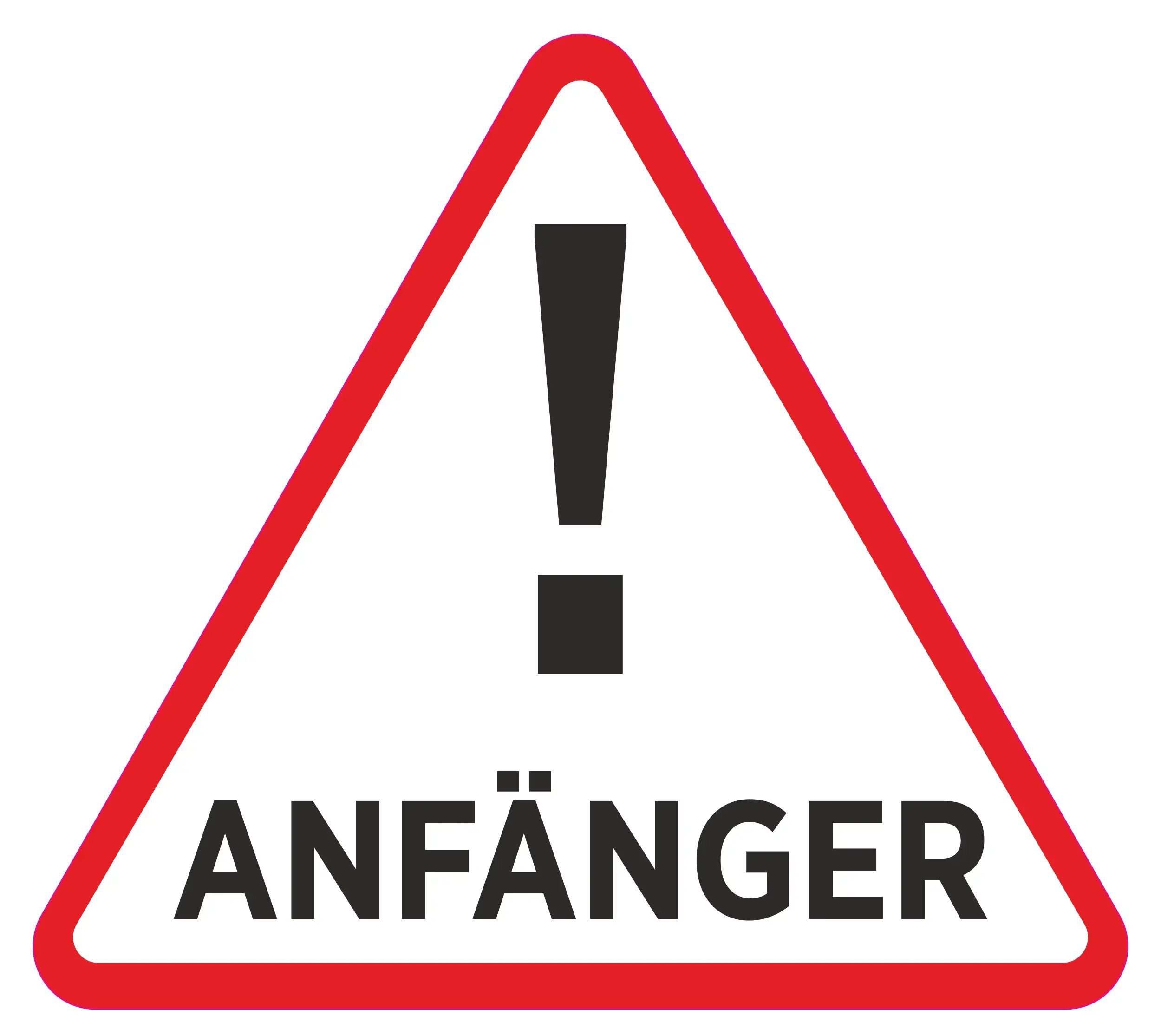 Hermann Schütz Aufkleber Anfänger dreieckig 115x130mm