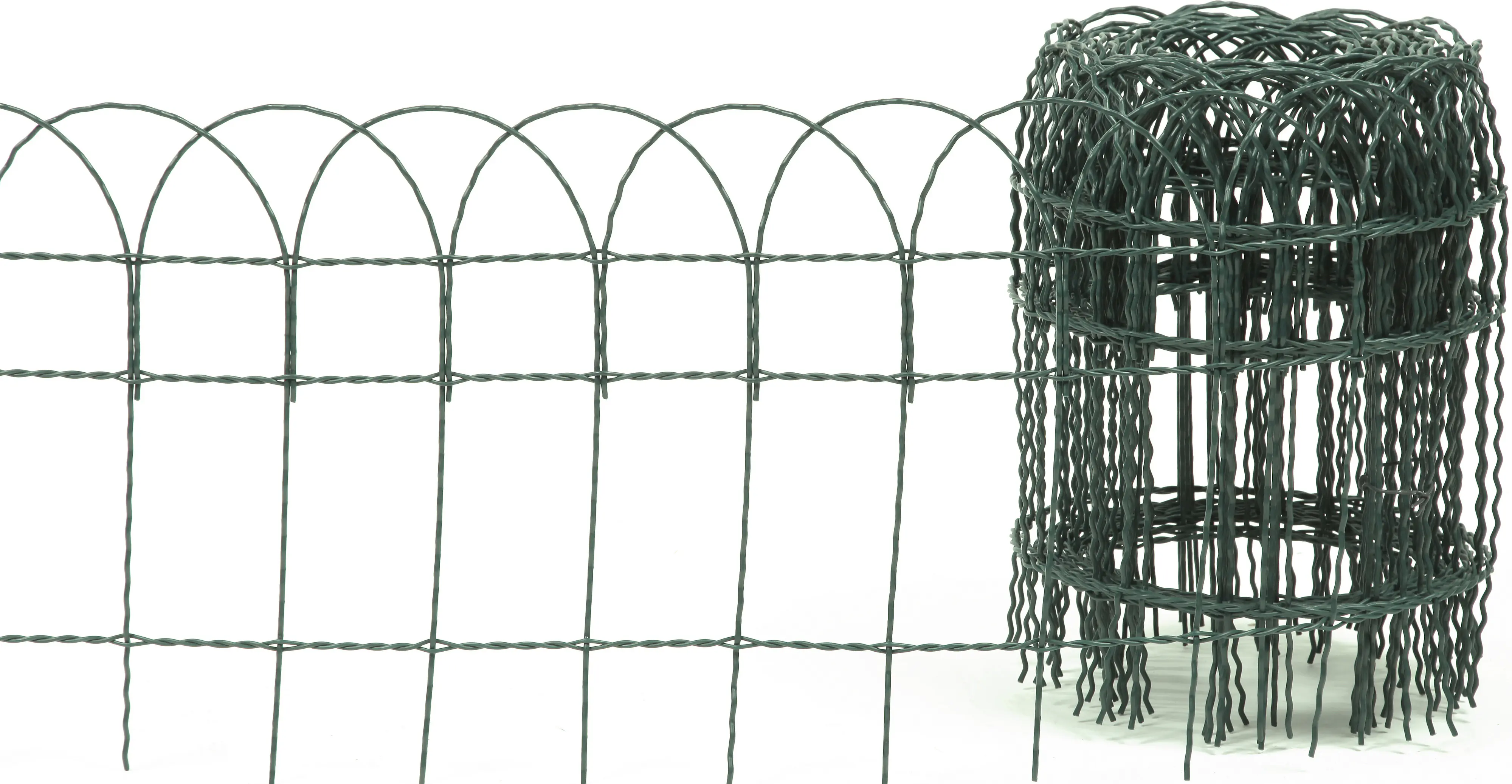 Floraworld Knotengeflecht-Zaun 10 m x 65 cm moosgrün