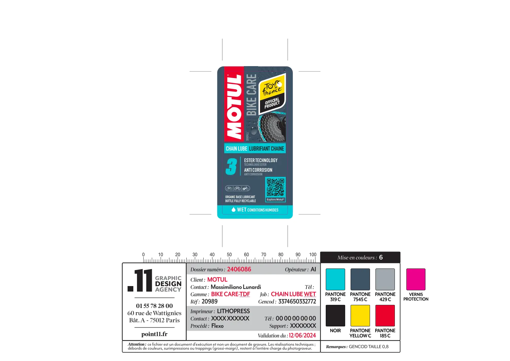 MOTUL Chain Lube Wet Kettenöl 100 ml 