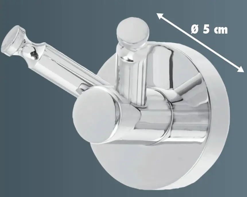 Primaster Multifunktionshaken Classic Round Edelstahl verchromt