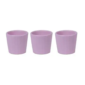 Übertopf Keramik Ø 7 x 10 cm rosa