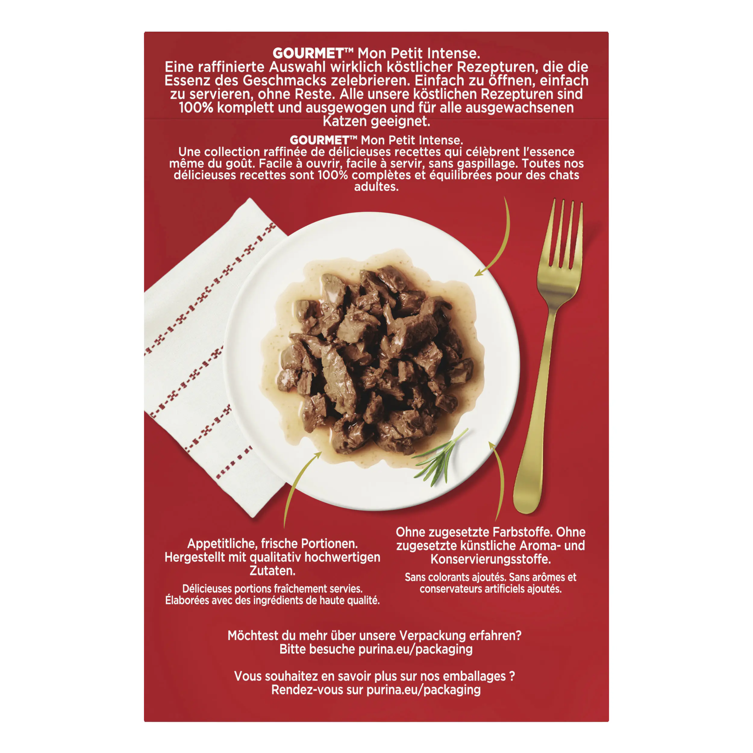 Gourmet Mon Petit mit Rind Kalb und Lamm 6x 50g Gourmet Mon Petit