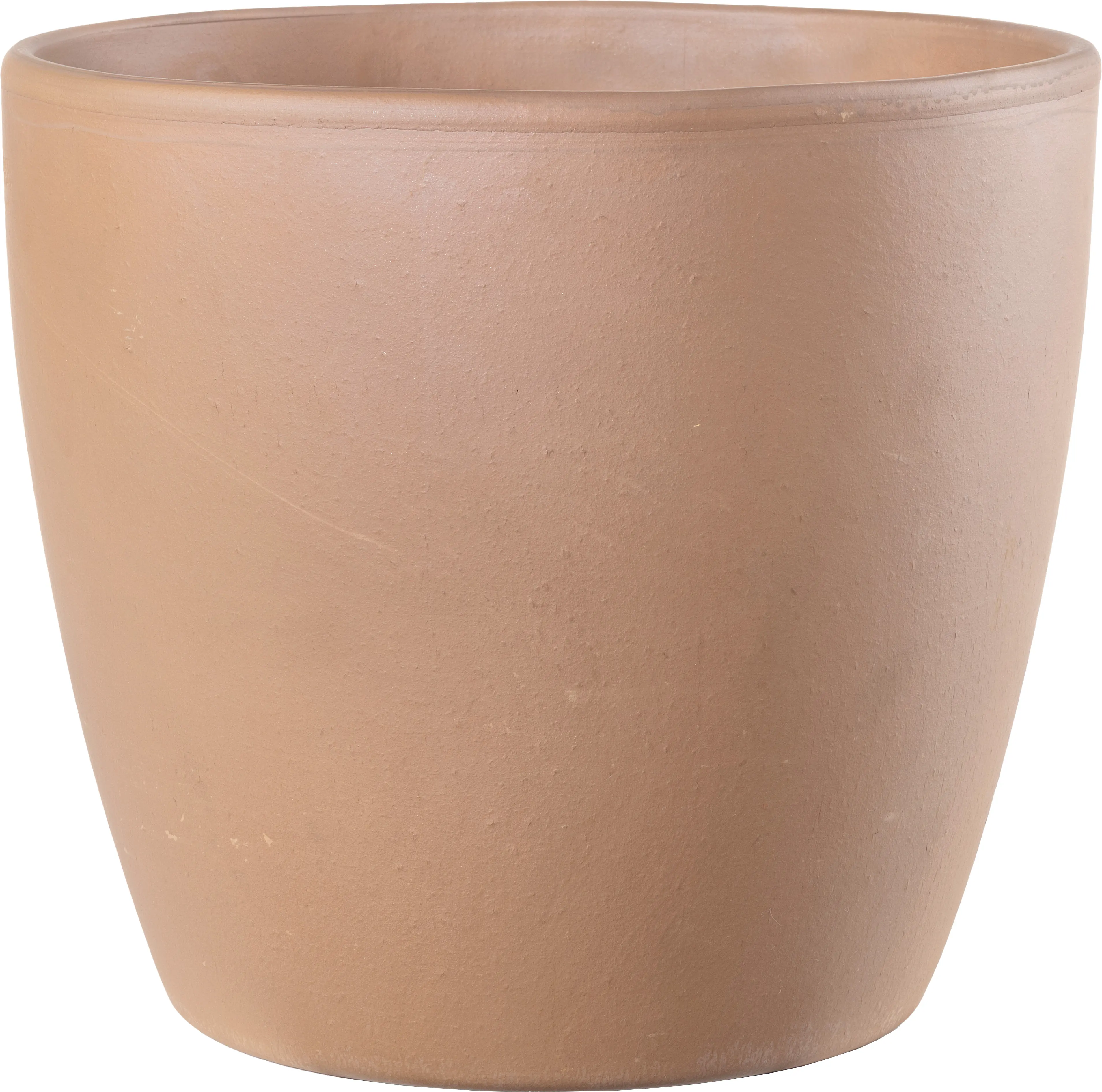 Deroma Pflanztopf Egg Pot White Garden Terrakotta Ø 25 x 22 cm
