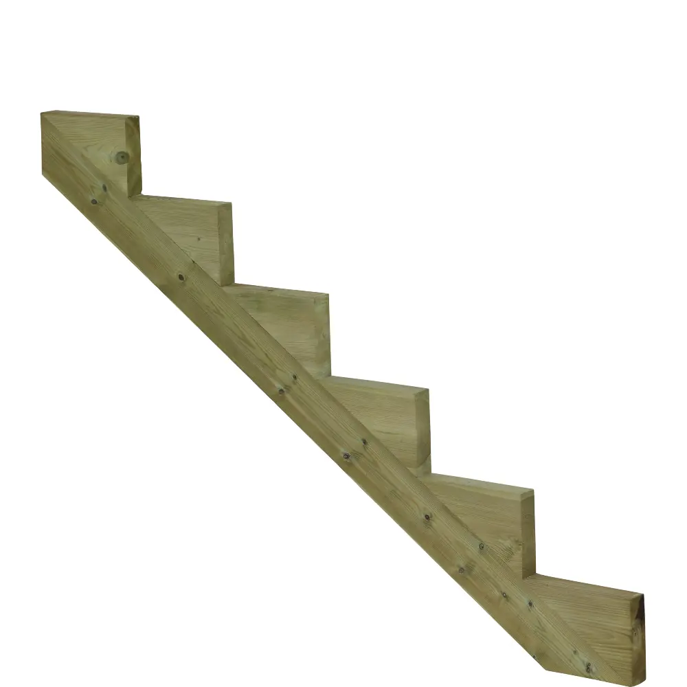 Plus Außentreppe Kiefer 6 Stufen 180 cm breit