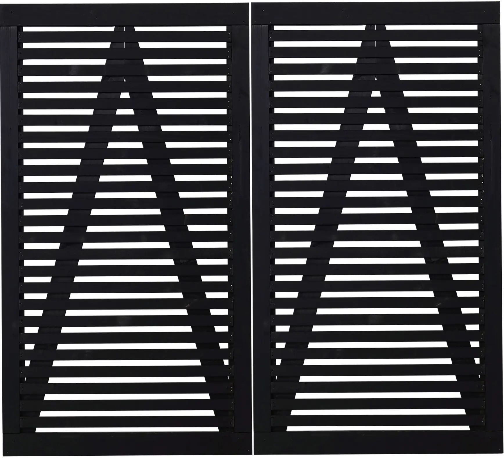 Tokyo Doppeltor - 200 x 180 cm - schwarz Tokyo Doppeltor - 200 x 180 cm - schwarz