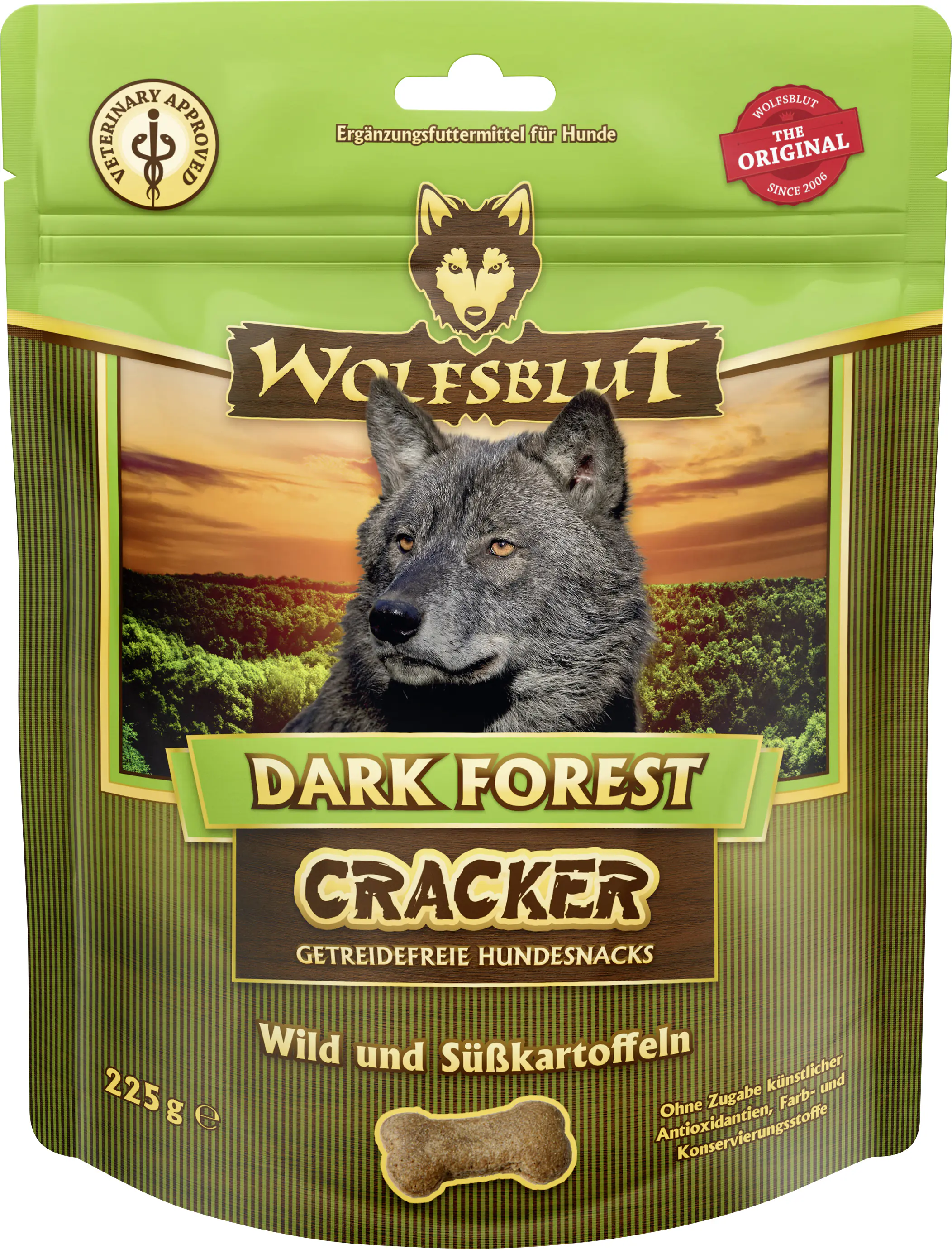 Wolfsblut Dark Forest Cracker Snack - Wild mit Süßkartoffel 225 g