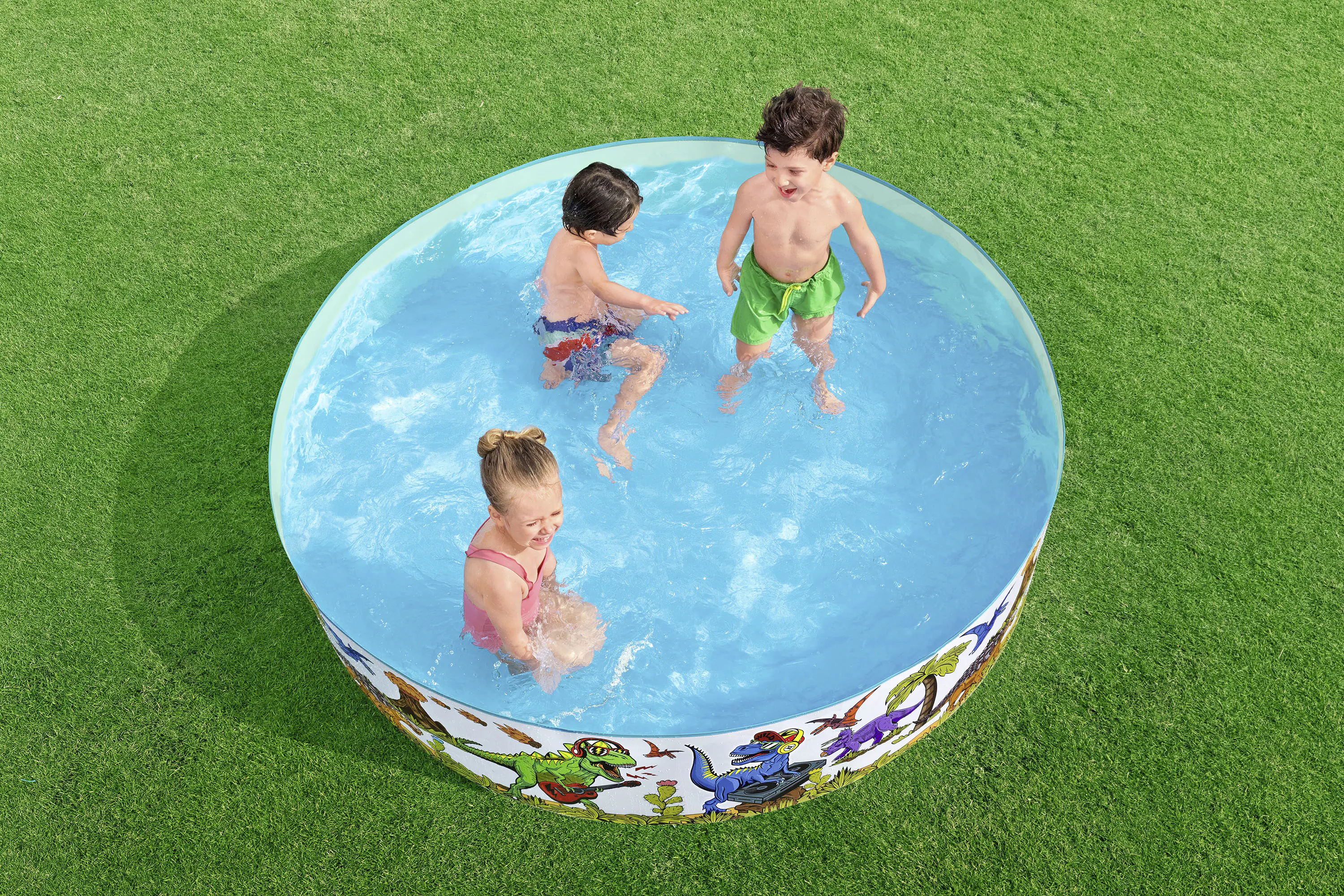 Bestway Planschbecken Fill 'n Fun mit Dinosaurier-Motiv Ø 183 x 38 cm
