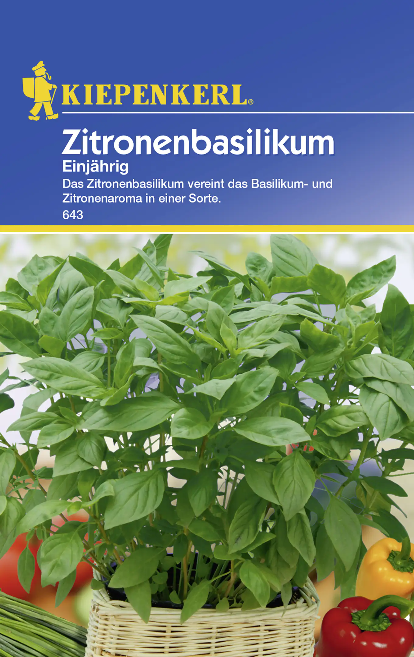 Kiepenkerl Zitronenbasilikum Zitronenbasilikum einjährig Ocimum basilicum, Inhalt: ca. 150 Pflanzen Kiepenkerl Zitronenbasilikum Zitronenbasilikum einjährig Ocimum basilicum, Inhalt: ca. 150 Pflanzen