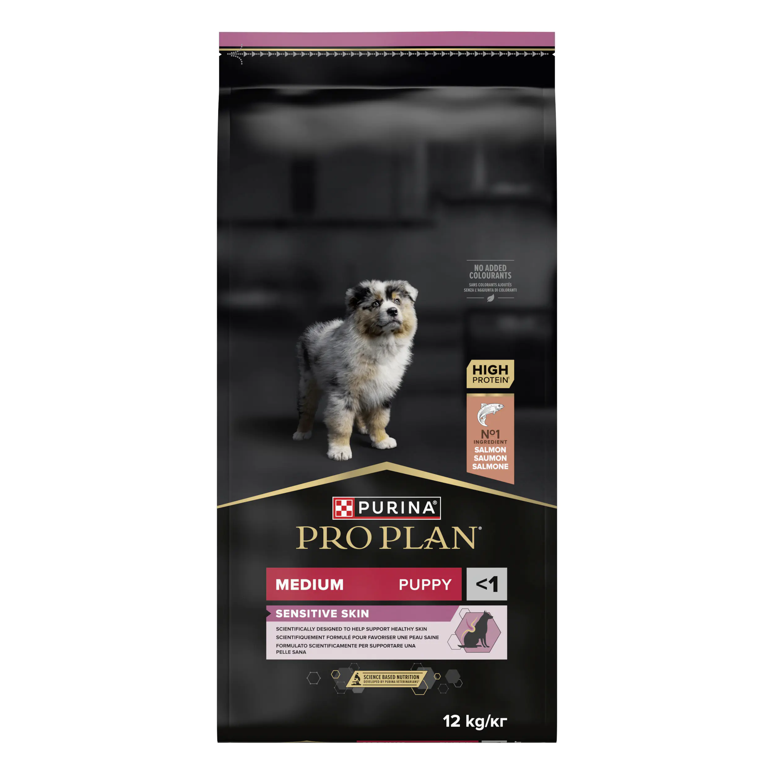 Purina PRO PLAN Dog Medium Puppy Sens. Skin Lachs trocken 12 kg Purina PRO PLAN Dog Medium Puppy Sens. Skin Lachs trocken 12 kg